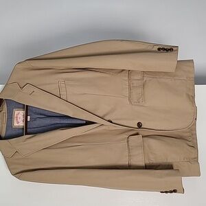 Brooks Brothers khaki, cotton sport coat.  Size 42R.